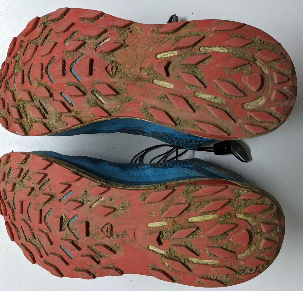 Salomon Ultra Glide Sohle nach dem Testzeitraum