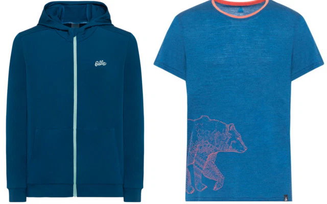 Odlo WeAct Hoodie und Concord Merino-T-Shirt